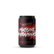 Load image into Gallery viewer, Massive Piranhas - Neon Raptor - Raspberry, Blackcurrant and Red Currant Lassi Gose, 10%, 330ml Can
