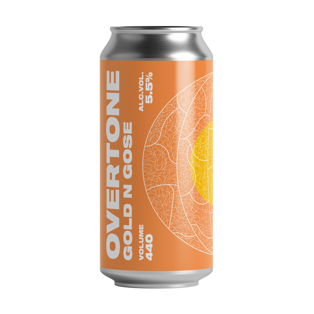 Gold 'N' Gose - Overtone Brewing Co - Triple Fruited Gose with Golden Berry, Prickly Pear & Passion Fruit, 5.5%, 440ml Can