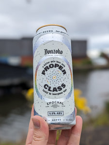 Proper Class - Donzoko Brewing Co X Epochal Barrel Fermented Ales - Bitter Pale Beer, 5%, 500ml Can