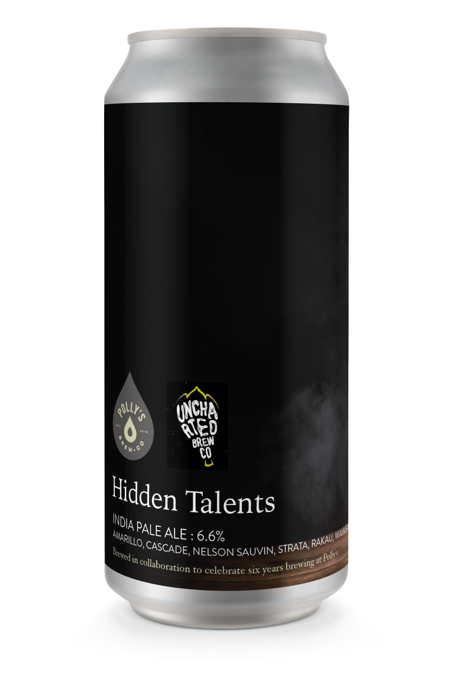 Hidden Talents - Polly's Brew Co X Uncharted Brew Co - IPA, 6.6%, 440ml Can
