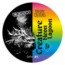 Load image into Gallery viewer, Creature From The Neon Lagoon - Neon Raptor - DIPA, 8%, 440ml Can
