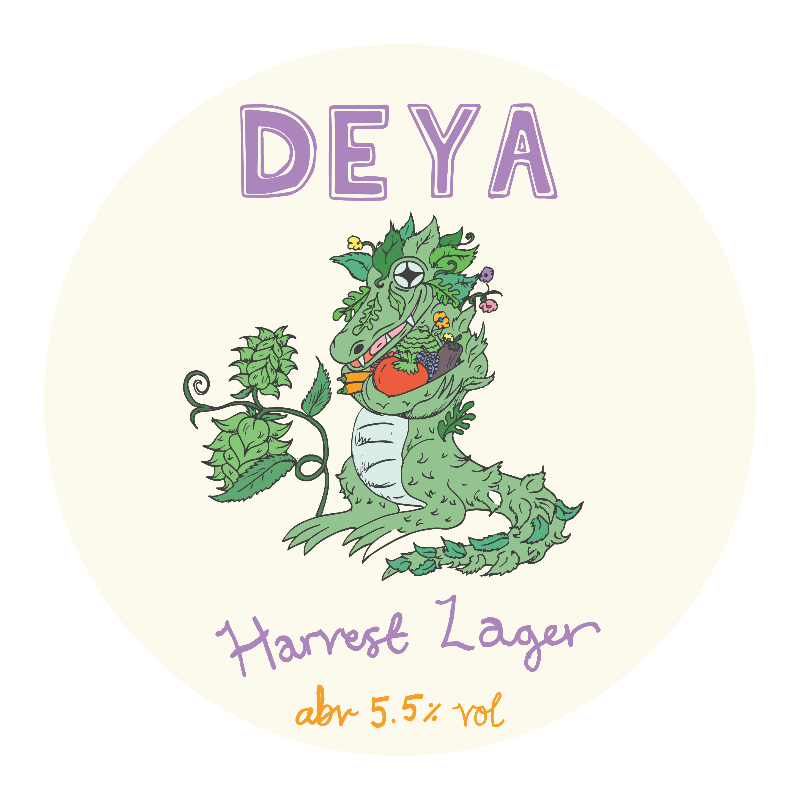 Harvest Lager - Deya Brewing - Harvest Lager, 5.5%, 500ml Can