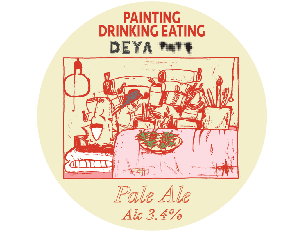 Painting Drinking Eating - Deya Brewing X Tate Modern - Pale Ale, 3.4%, 500ml Can