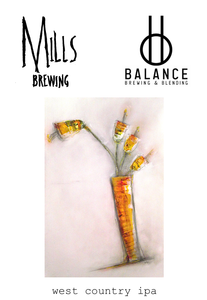 West Country IPA - Mills Brewing X Balance Brewing & Blending - Oak Aged Bretted IPA, 7.5%, 750ml Sharing Bottle