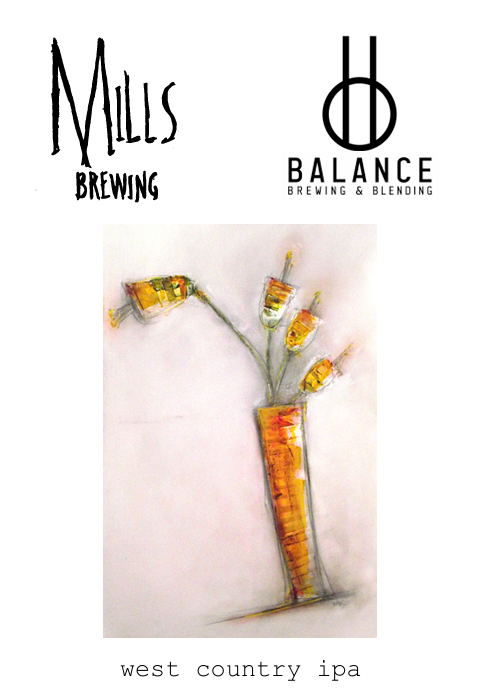 West Country IPA - Mills Brewing X Balance Brewing & Blending - Oak Aged Bretted IPA, 7.5%, 750ml Sharing Bottle