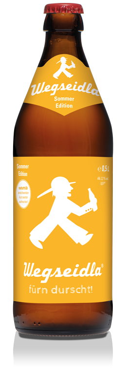 Wegseidla Sommer Edition - Aufsesser Brauerei - Light Summer Lager, 3.7%, 500ml Bottle
