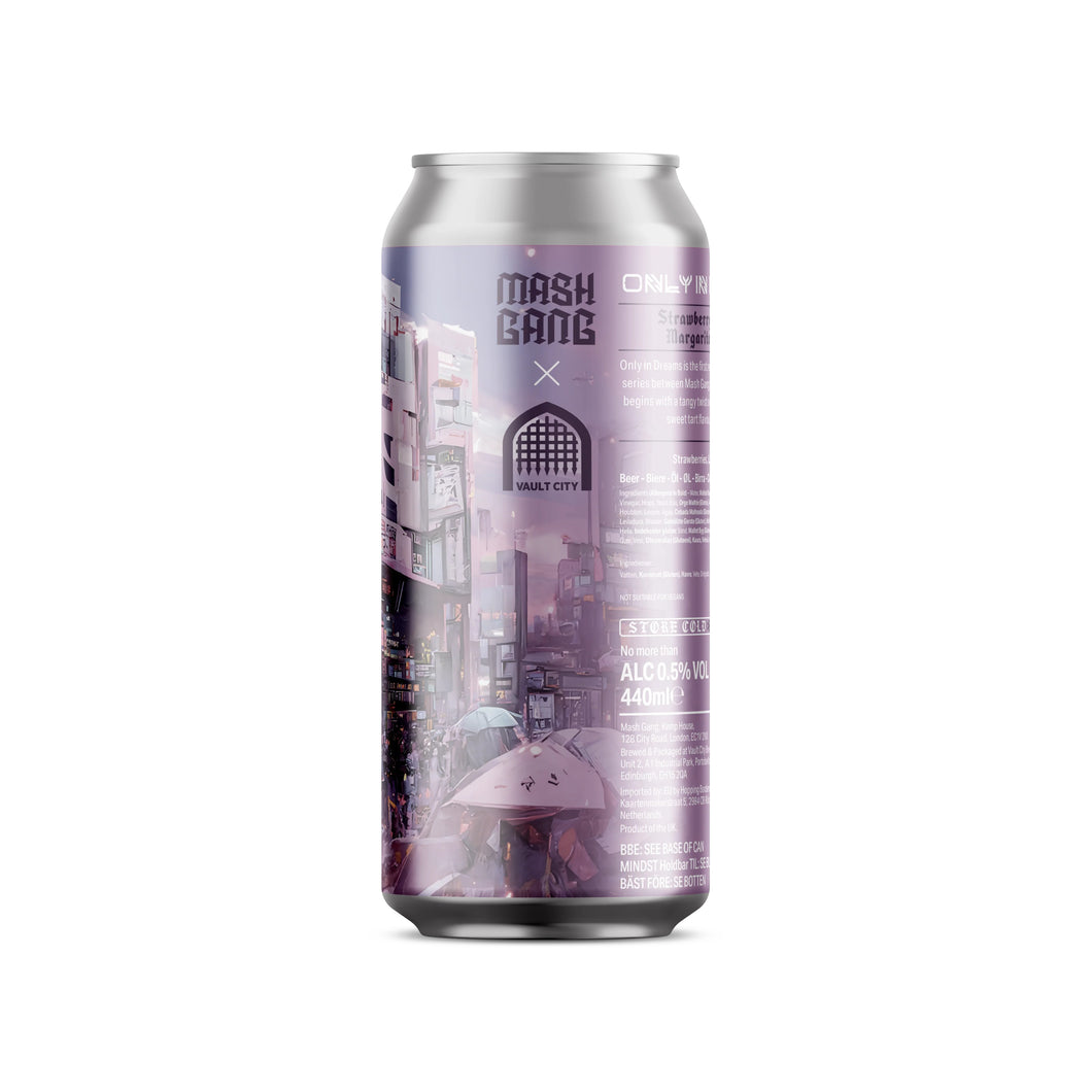 Only In Dreams - Vault City X Mash Gang - Low Alcohol Strawberry & Jalapeno Margarita Pickleback Sour, 0.5%, 440ml Can