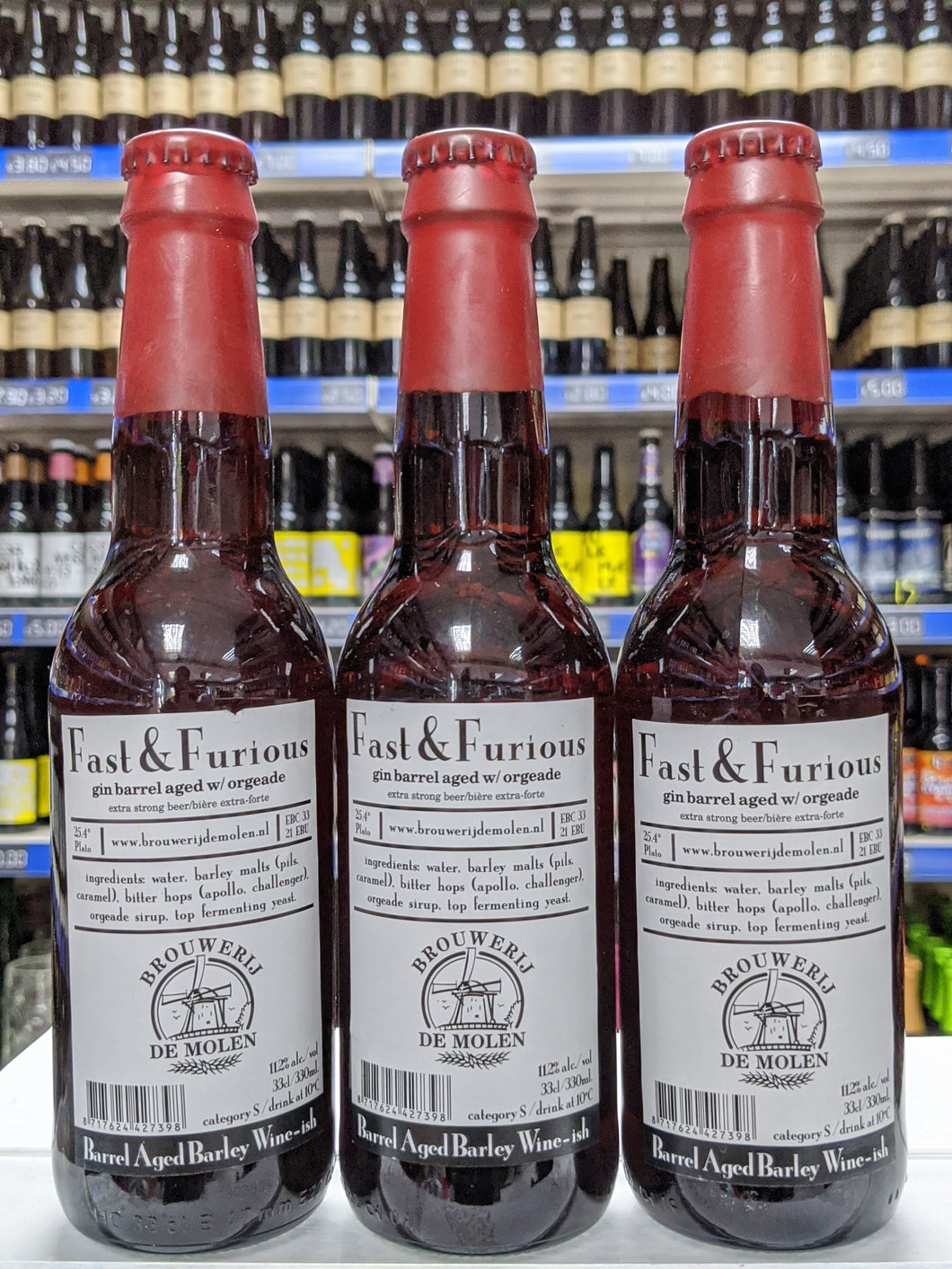 Fast & Furious - Brouwerij De Molen - Gin Barrel Aged Barley Wine with Orgeade Syrup, 11.2%, 330ml Bottle