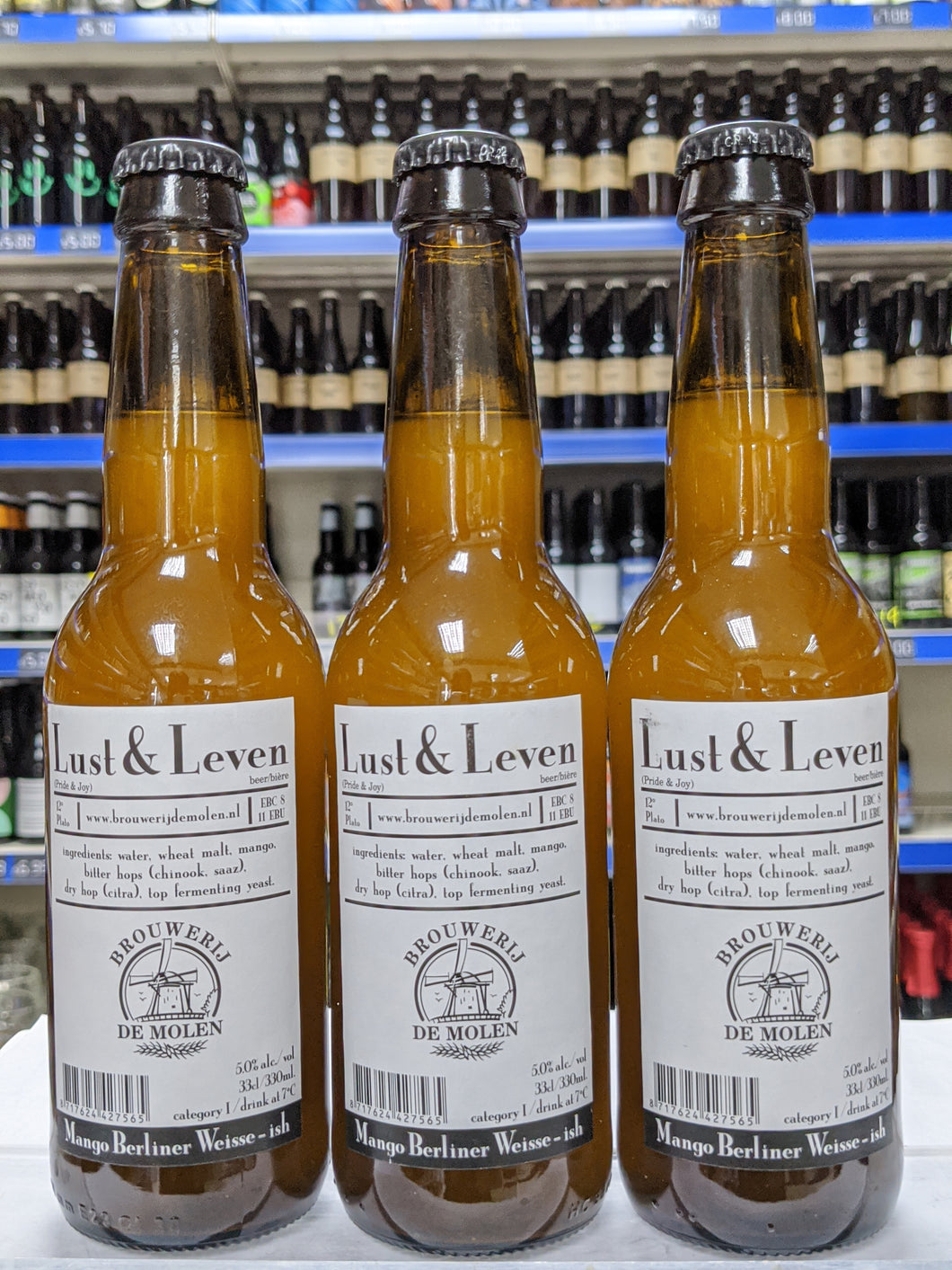 Lust & Leven - Brouwerij De Molen - Mango Berliner Weisse, 5%, 330ml Bottle