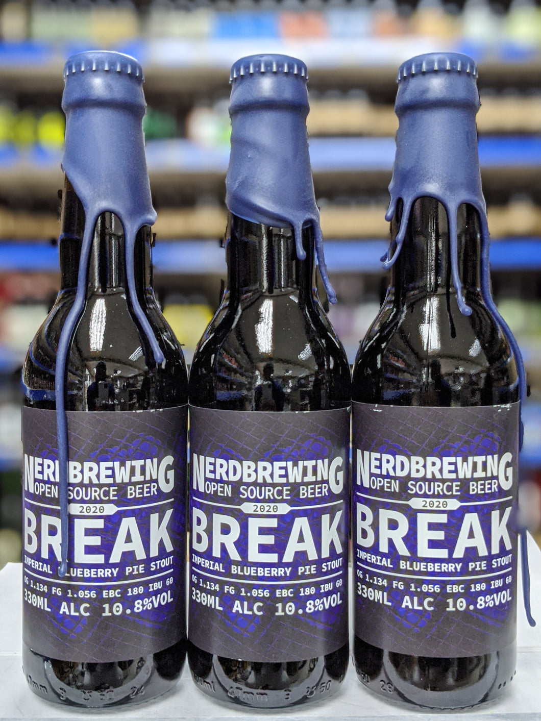 Break 2020 - Nerd Brewing - Imperial Blueberry Pie Stout, 10.8%, 330ml Bottle