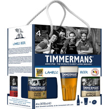Load image into Gallery viewer, Timmermans Lambic Gift Set - Timmermans - Belgian Lambics, 4-6.7%, 4x375ml Bottles &amp; Glass Gift Set
