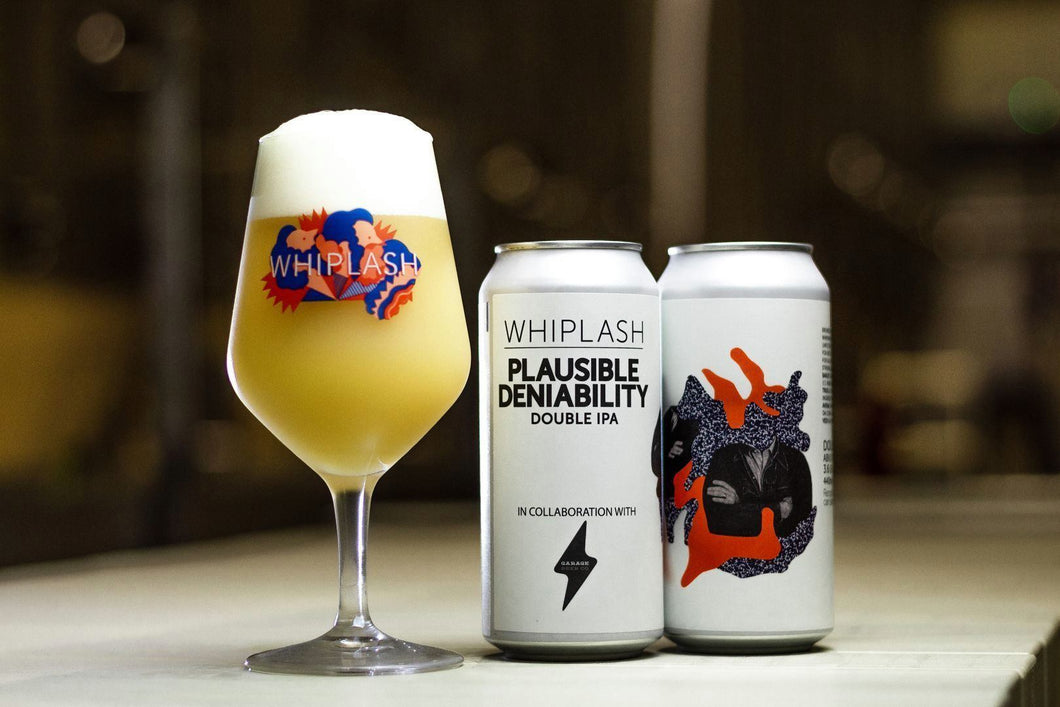 Plausible Deniability - Whiplash Beer X Garage Beer Co - DIPA, 8.2%, 440ml Can