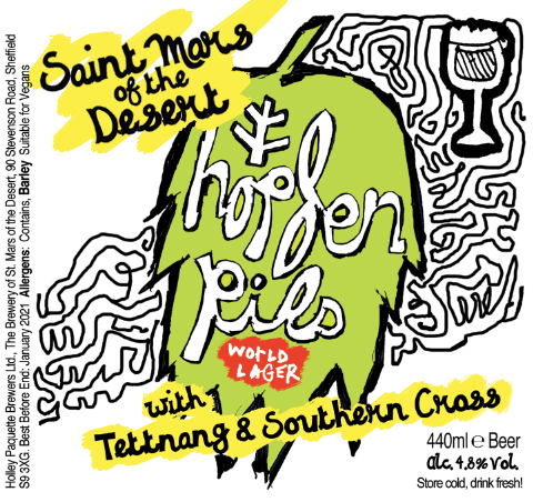 Hopfenpils - Saint Mars Of The Desert - World Lager, 4.8%, 440ml Can