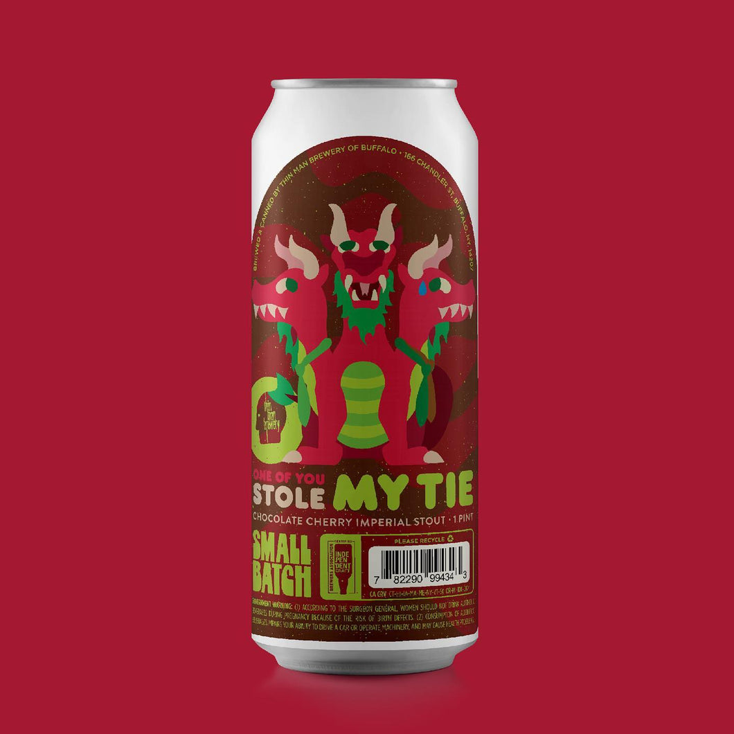 One Of You Stole My Tie - Thin Man Brewery - Chocolate Cherry Imperial Stout, 8.7%, 473ml Can