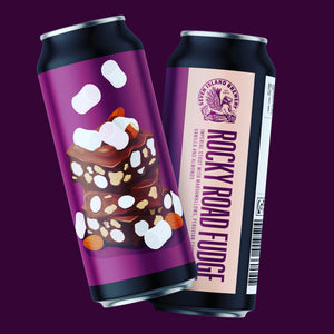 Rocky Road Fudge - Seven Island Brewery - Imperial Stout with Marshmallows, Cocoa, Vanilla & Almonds, 12%, 440ml Can