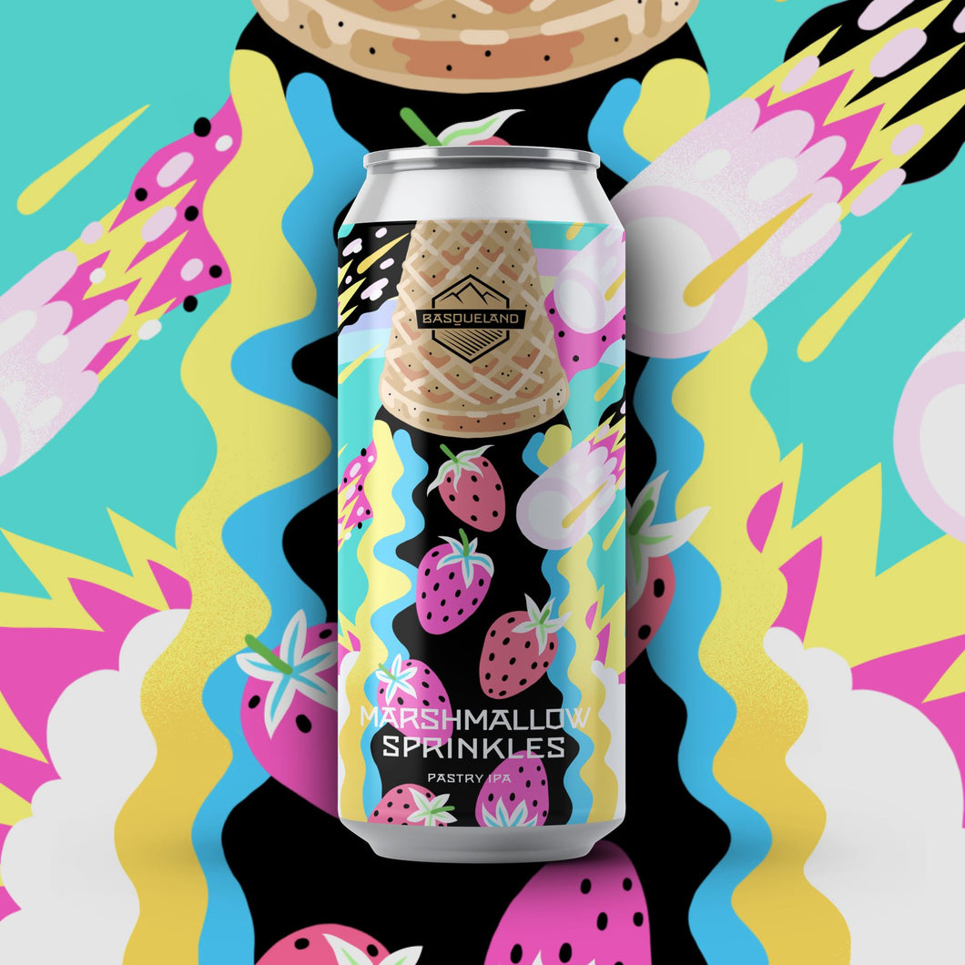 Marshmallow Sprinkles - Basqueland Brewing Co - Pastry IPA, 5.8%, 440ml Can