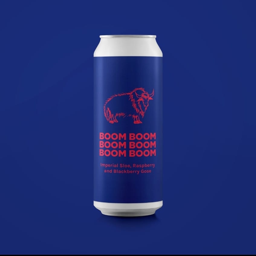 Boom Boom Boom Boom Boom Boom - Pomona Island - Imperial Sloe, Raspberry & Blackberry Gose, 10%, 440ml Can