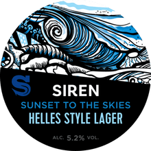Load image into Gallery viewer, Sunset To The Skies - Siren Craft Brew - Helles Style Lager, 5.2%, 440ml Can
