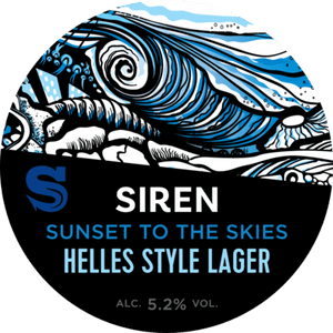 Sunset To The Skies - Siren Craft Brew - Helles Style Lager, 5.2%, 440ml Can