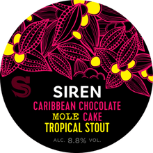 Load image into Gallery viewer, Caribbean Chocolate Mole Cake - Siren Craft Brew - Cypress Wood, Amburana Wood, Vanilla, Cacao &amp; CHilli, 8.8%, 330ml Can
