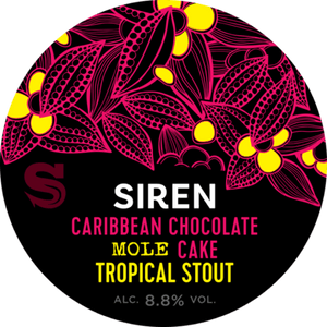 Caribbean Chocolate Mole Cake - Siren Craft Brew - Cypress Wood, Amburana Wood, Vanilla, Cacao & CHilli, 8.8%, 330ml Can