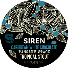 Load image into Gallery viewer, Caribbean White Chocolate Pancake Stack - Siren Craft Brew - Tropical Stout with Cacao Nibs &amp; Maple Syrup, 7.4%, 330ml Can
