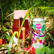 Load image into Gallery viewer, Forager &amp; Fluff - Basqueland Brewing - Pastry Sour with Strawberry, Raspberry, Sour Cherry &amp; Marshmallow, 6.9%, 440ml Can
