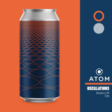 Load image into Gallery viewer, Oscillations - Atom Brewing Co - Blueberry IPA, 5.8%, 440ml Can
