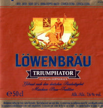 Load image into Gallery viewer, Löwenbräu Triumphator - Löwenbräu - Dunkler Doppelbock, 7.6%, 500ml Bottle
