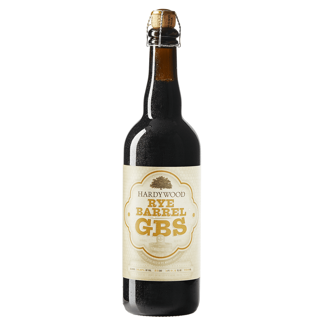 Rye Whiskey Barrel GBS - Hardywood - Rye Whiskey Barrel Aged Gingerbread Imperial Stout, 12%, 750ml Sharing Beer Bottle