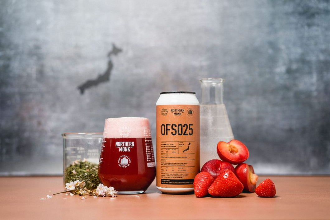 OFS025 - Northern Monk - Strawberry Plum Sakura Fruited Beer, 4.5%, 440ml Can