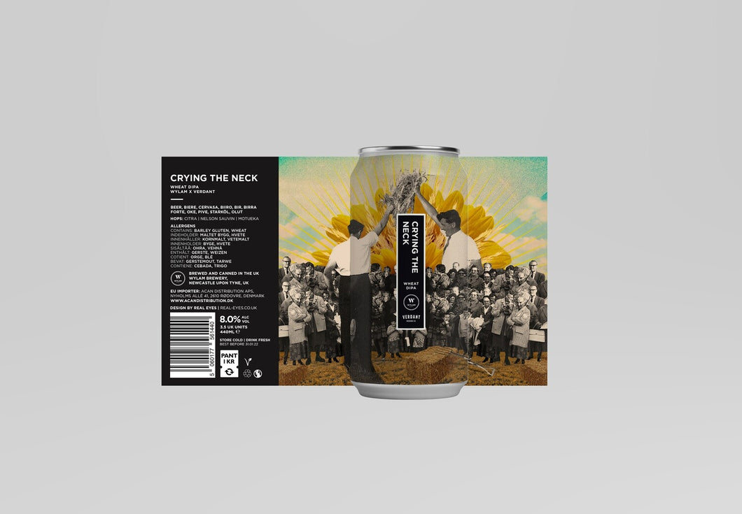 Crying The Neck - Wylam Brewery X Verdant Brewing Co - Wheat DIPA, 8%, 440ml Can