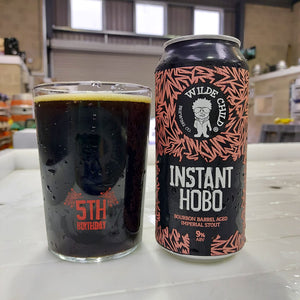 Instant Hobo - Wilde Child Brewing Co - Bourbon Barrel Aged Imperial Stout, 9%, 440ml Can