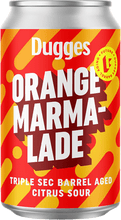 Load image into Gallery viewer, Marmalade - Dugges Bryggeri - Triple Sec Barrel Aged Imperial Citrus Sour, 10%, 330ml Can
