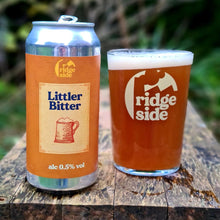 Load image into Gallery viewer, Littler Bitter - Ridgeside Brewery - Low Alcohol Bitter, 0.5%, 440ml Can
