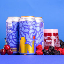 Load image into Gallery viewer, 15.07 Everything All At Once - Northern Monk X Lucy Ketchin - Berry Sour IPA w/ Blackberry, Raspberry &amp; Sour Cherry, 6.5%, 440ml Can
