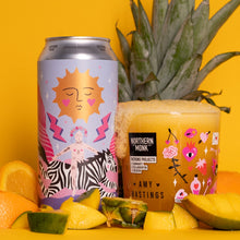 Load image into Gallery viewer, 34.02 The Sun - Northern Monk X Kings Brewing Co X Amy Hastings - Tropical IPA with Mango, Pineapple &amp; Valencia Orange, 6.5%, 440ml Can
