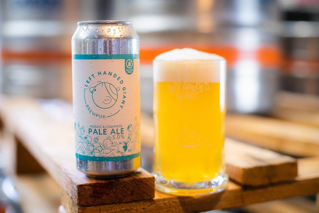 Mosaic & Cashmere Gluten Free Pale - Left Handed Giant Brewpub - Gluten Free Pale Ale, 5%, 440ml Can