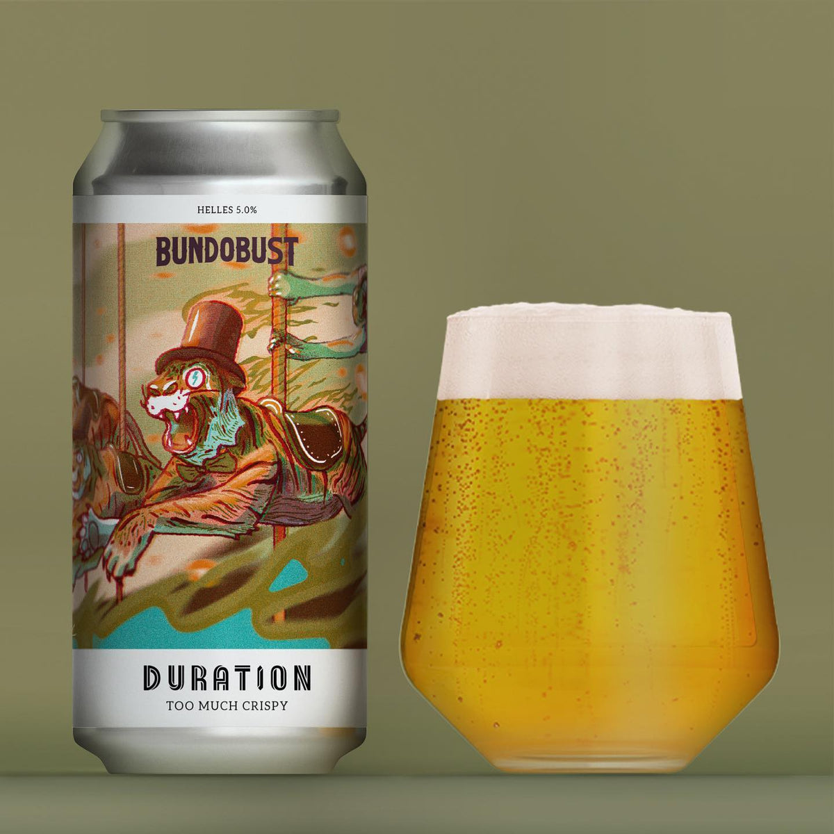 Too Much Crispy Duration X Bundobust Helles, 5, 440ml Can