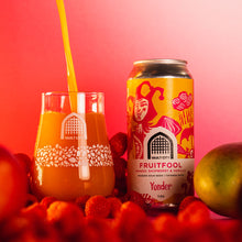 Load image into Gallery viewer, FruitFool - Vault City X Yonder Brewing &amp; Blending - Mango, Raspberry &amp; Vanilla Sour Ale, 7.5%, 440ml Can
