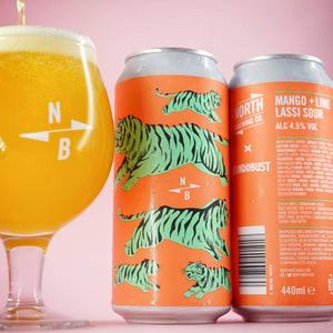 Mango Lime Lassi Sour - North Brewing Co X Bundobust - Mango Lime Lassi Sour, 4.5%, 440ml Can