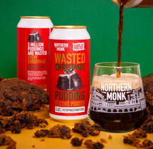 Load image into Gallery viewer, Wasted Christmas 2022 - Northern Monk X Surplus To Purpose - Christmas Pudding Festive Porter, 5%, 440ml Can
