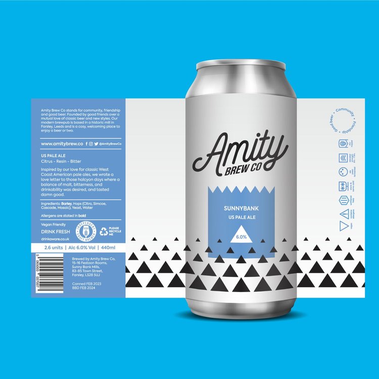 Sunnybank - Amity Brew Co - American Pale Ale, 6%, 440ml Can