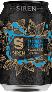 Caribbean Chocolate Cake Pancake Stack - Siren Craft Brew - Tropical Stout with Cacao Nibs & Maple Syrup, 7.4%, 330ml Can