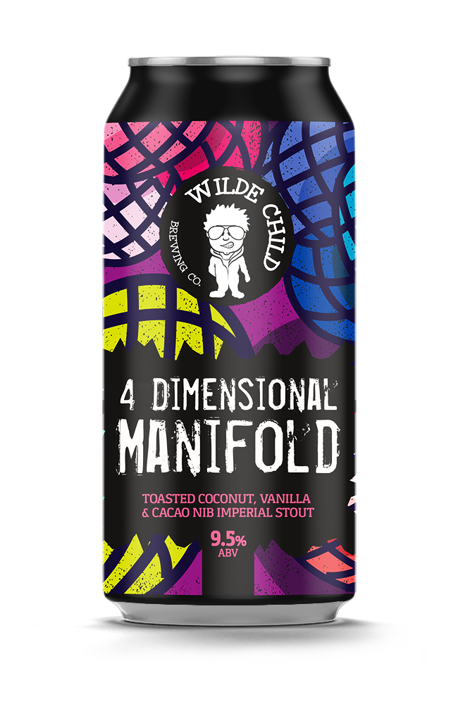 4 Dimensional Manifold - Wilde Child Brewing Co - Toasted Coconut, Vanilla & Cacao Nib Imperial Stout, 9.5%, 440ml Can