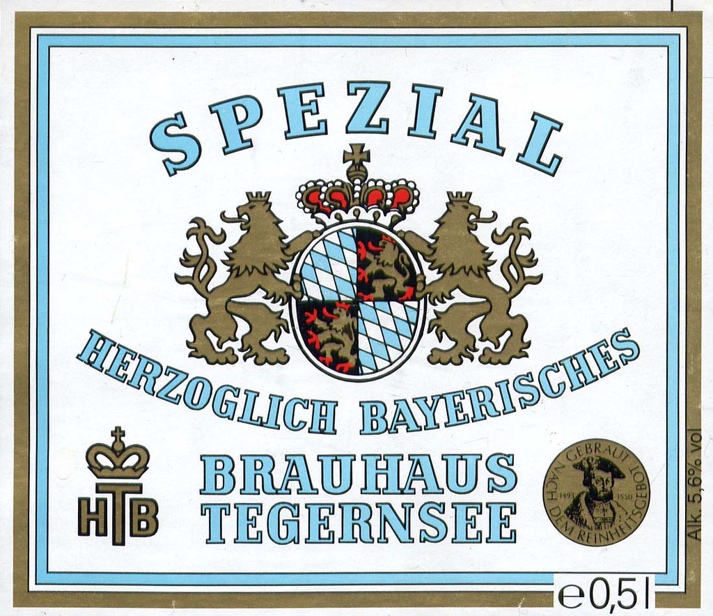 Tegernseer Spezial - Brauhaus Tegernee - Export Lager, 5.6%, 500ml Bottle
