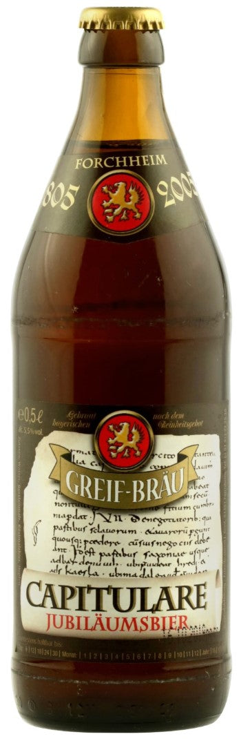 Capitulare  - Brauerei Josef Greif - Lager, 5.5%, 500ml Bottle