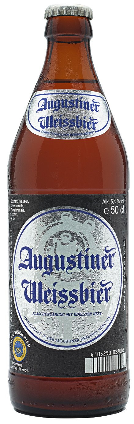 Augustiner Weissbier - Augustiner Bräu - Weissbier, 5.4%, 500ml Bottle
