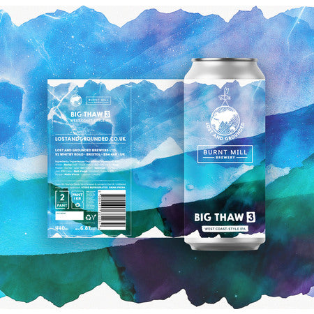 Big Thaw 3 - Lost & Grounded X Burnt Mill - West Coast IPA, 6.8%, 440ml Can