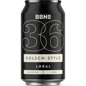 36 | Kolsch-Style Loral - Brew By Numbers - Kolsch Style, 4.8%, 330ml Can